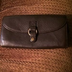 HOBO international brown soft leather wallet